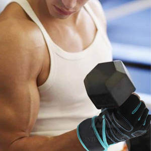 Gants de fitness professionnels en cuir synthétique personnalisés Fitness haltérophilie avec support de poignet de vente en ligne - Product Image 5