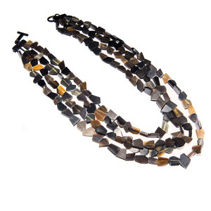 Collar de cuerno de búfalo natural estilo moderno hecho a mano conjunto de regalo personal en forma de trapecio - Product Image 3