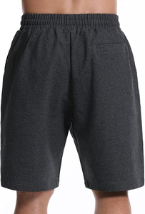 กางเกงขาสั้นผ้าฝ้ายสำหรับผู้ชายกางเกงวิ่งพร้อมเชือกแห้งเร็วพิมพ์โลโก้ได้ตามต้องการ - Product Image 4