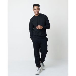 <b>Y2K</b> Acid Wash Knitted Sweatshirt-round Neck <b>Long</b> <b>Sleeve</b> Solid Screen Printed Unisex <b>Top</b> - Product Image 3