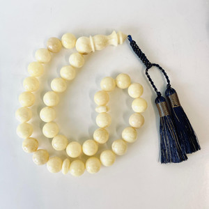 ลูกประคำอำพันบอลติกสีขาวธรรมชาติ, ลูกประคำอิสลาม, 33 เม็ด ขนาด 12 มม. - Product Image 6
