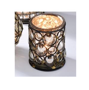 Bougie votive vintage en métal avec insert en verre, pièce maîtresse au design personnalisé, bougie votive en métal au prix de gros disponible - Product Image 1