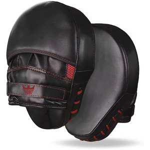 Exercise Training Adjustable High Quality Durable Leather Focus Mitts MMA <b>Gloves</b> <b>Moisture</b> Wicking Hook Loop Closure Customizable - Product Image 1
