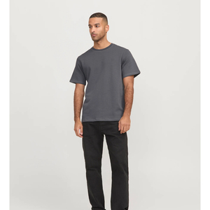 Camiseta Extra Grande para Hombre, 100% Algodón, Gruesa, con Logotipo Personalizado, Lavada al Ácido, Estilo Vintage, Talla Grande, Ropa Urbana de Alta Calidad - Product Image 3