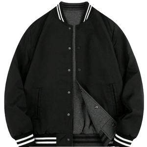 Veste universitaire matelassée à capuche pour homme, taille plus, personnalisée, réversible, coupe-vent, de haute qualité, décontractée, mode, hiver, automne 2025 - Product Image 1