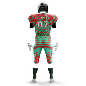 Short en jersey brodé pour hommes, vêtements de football américain personnalisés, séchage rapide 100% polyester respirant, taille plus avec logo sur le devant - Product Image 6