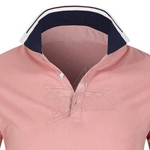 Diseño elegante de los hombres para la camisa de polo de marca personalizada 100% algodón de manga corta al por mayor-patrón de punto de moda OEM ODM - Product Image 6