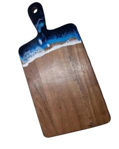 Vente chaude Écologique Bois Résine Époxy Plateau De Service Couteau Ensemble 1 Naturel Cuisine Outils Planches À Découper - Product Image 6