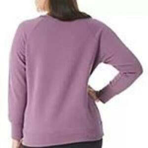 Sudadera con capucha Champion Powerblend Logo Boyfriend para mujer, morada, talla 3X, anti-bolitas, para otoño - Product Image 2