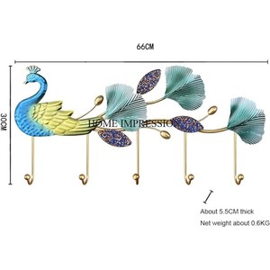 Set of 3 High Grade Gold Plated Durable Metal Made Leaves Designer Wall Mounted <b>Hooks</b> and Hangers Supplies From Indian Supplier - Product Image 5