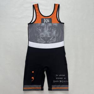 Maillot de lucha libre para hombre y joven Inspire Apparel con tirantes sin tirantes/tirantes finos/tirantes extraíbles/tirantes ajustables y cierre de cremallera - Product Image 2