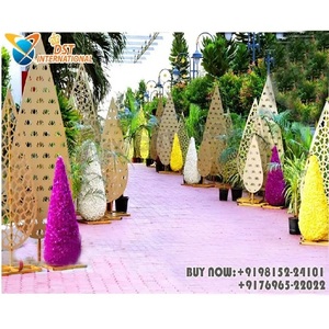 Stylish <b>Wedding</b> Entryway Decor Laser Cut Panels Metal Leaf Panels for Walkway Decor Exclusive <b>Wedding</b> Decoration Metal <b>Props</b> USA - Product Image 1