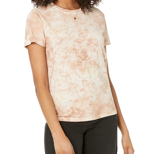 เสื้อยืดผ้าฝ้าย100% น้ำหนักเบาระบายอากาศได้ดีสำหรับผู้หญิงเสื้อยืดฤดูร้อนพิมพ์ลายย้อมสีเรียบ - Product Image 2