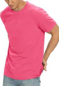 เสื้อยืดแขนยาวผ้าฝ้ายระบายอากาศได้ดีสำหรับผู้ชายผ้าฝ้าย100% สีชมพูพิมพ์ลายออกแบบได้ตามต้องการเสื้อยืดสไตล์สปอร์ตลำลองระบายเหงื่อจากปากีสถาน - Product Image 3