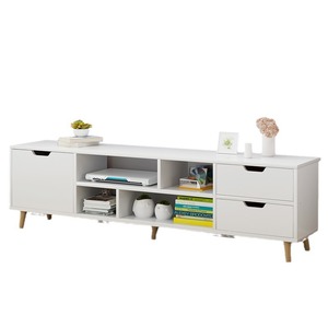Modern Simple <strong>Tall</strong> <strong>TV</strong> <strong>Cabinet</strong> for Small Apartments Classic Wooden Panel Home <strong>TV</strong> Stand in Bedroom &amp; Living Room Made From Plywood - Product Image 6