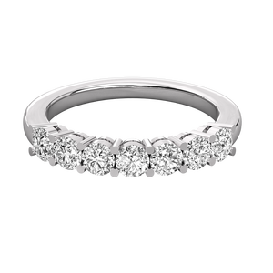 Anillo de Diamante Cultivado en Laboratorio con Corte Solitario de 9K, Anillo Brillante para Mujer, Hecho a Mano, Banda Geométrica de Eternidad, Certificado VS IGI para Compromiso - Product Image 1