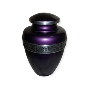 Classic Black Memorial Keepsake <b>Urn</b> with Gold Accent Band for Elegant Ashes Preservation - Product Image 3