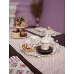 Sultan's Haven Handmade <b>Woven</b> Canvas Soft Cotton <b>Placemats</b> Handblock Print Floral Embroidery Disposable Washable Pink Home - Product Image 4