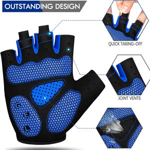 Guantes de Ciclismo de dedo completo personalizados de alta calidad para hombres y mujeres Diseño deportivo antideslizante para gimnasio y uso físico para unisex. - Product Image 5