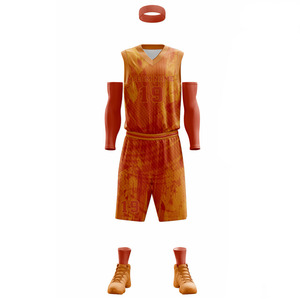 Vêtements de sport de basket-ball personnalisés, short, maillot, ensembles d'uniformes réversibles en polyester, dernier modèle, uniforme imprimé pour hommes - Product Image 4