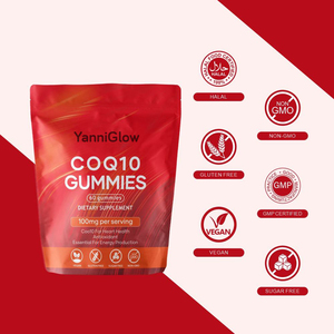 YanniGlow OEM ODM Integratori Antiossidanti per la Salute del Cuore e l'Energia, Caramelle Gommose COQ10 con Vitamine 400mg per Adulti - Product Image 3