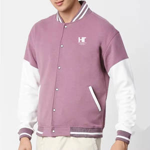 Super qualité haute qualité toile avant Logo écologique respirant Letterman veste d'hiver nouveau style à la mode - Product Image 3