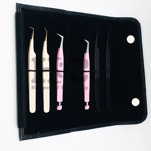 ชุดแหนบต่อขนตาปลอมสีดำสำหรับขนตาปลอมสีชมพูแบบใหม่แข็งแรงทนทาน - Product Image 3