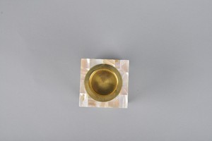 Handmade Luxury Square Mother Of Pearl Inlaid Bakhoor Burner With Elegant Leaf Pattern Floral Mop Inlay Portable Resin <b>Incense</b> - Product Image 3