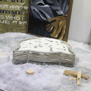 Ready to Ship Luberon Cat Face Cushion Soft Printed on Natural Material for Pet <b>Beds</b> <b>Comfortable</b> Secure Spot on Plastic Pet Cage - Product Image 5