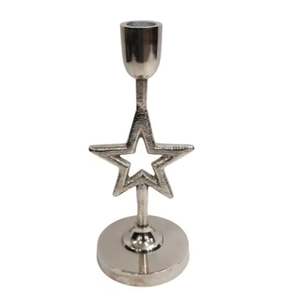 Tendance décoration de la maison Scan blanc fini aluminium métal concepteur luxe bougeoir Design moderne bougeoir à la main - Product Image 6