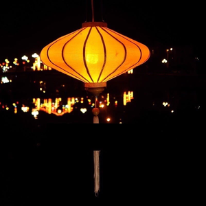 Handmade UFO Shape <b>Lantern</b> from Vietnam Bamboo Silk Hanging Light for Festivals, Restaurants, Night Market & Event Decor - Product Image 5