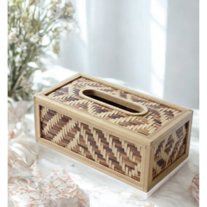 Portarrollos de Bambú Hecho a Mano, Ecológico, Cubierta de Caja de Pañuelos de Madera Natural, Logotipo Personalizado, Origen Bangladesh, para Hogar y Oficina - Product Image 5