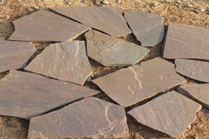 Pavés en grès brun automnal de qualité supérieure, coupés à la main, en pierre naturelle, fabriqués en Inde, garantie pour les allées et chemins extérieurs - Product Image 4