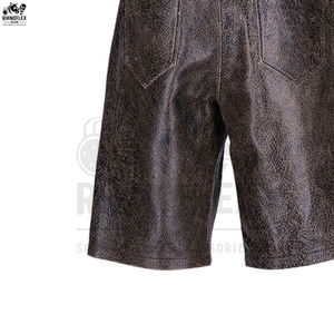 New Knee Length <b>Shorts</b> Genuine Leather <b>Shorts</b> For <b>Men</b> Cool And Breathable High Quality <b>Men</b> <b>Slim</b> <b>Fit</b> Leather <b>Shorts</b> - Product Image 6