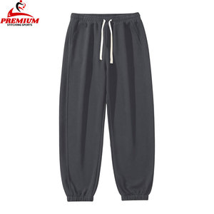 OEM Men's Solid Color <b>Drawstring</b> Waist Fleece <b>Trousers</b> High Quality Custom Fleece/Cotton <b>Trousers</b> Wholesale Price With OEM - Product Image 4