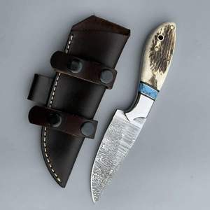 Cuchillo Skinner Hecho a Mano de Acero con Alto Contenido de Carbono con Mango de Cuerno de Ciervo y Hoja de Acero con Alto Contenido de Carbono para Supervivencia al Aire Libre, Campamento y Pesca - Product Image 5