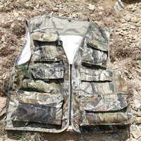 Chaleco de Caza Impermeable con Estampado de Camuflaje para Hombre, Marca Uplander, Sin Mangas, Transpirable, de Poliéster/Algodón