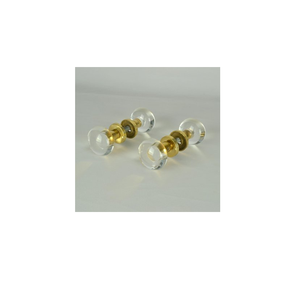 Perilla de puerta de acrílico y armario Tiradores de latón natural y acrílico Accesorios para muebles Producto más vendido - Product Image 1