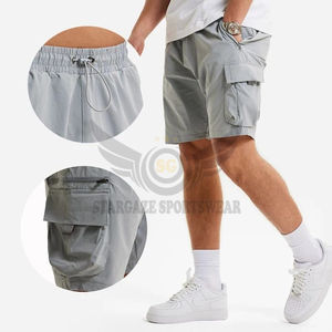 2024 Cargo Shorts pour hommes shorts décontractés sergé 100% coton Cargo Shorts sous le genou lâche 100% meilleure qualité taux de gros - Product Image 5