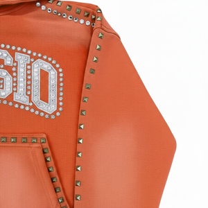 Premium Quality Custom Zip Rhinestone Heavyweight Cotton French Terry Acid Stone Washed Vintage Autumn Streetwear Eco-Friendly - Product Image 6