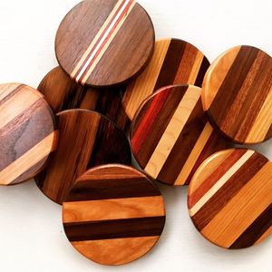 Sous-verres carrés en bois durables de haute qualité avec un design contemporain pour les maisons modernes, offrant à la fois beauté et fonctionnalité pratique - Product Image 2