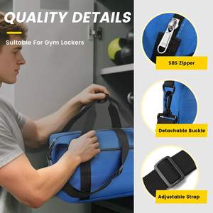 Petit sac de voyage léger de 14 pouces avec fermeture à glissière pour les voyages - Sac de week-end unisexe - Product Image 5