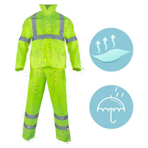 Combinaison de sécurité haute visibilité respirante sur mesure pour travaux de construction industrielle, service OEM pour hommes - Product Image 4