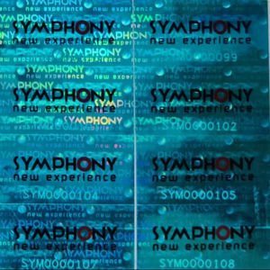 Papier adhésif holographique Digitel Label P24, autocollants holographiques pour étiquettes d'emballage et protection de la marque - Product Image 1