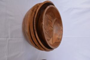 Bol de madera con patas para uso en el hogar, Bol de madera para frutas y ensaladas de alta calidad y aspecto clásico para Hotel y restaurante - Product Image 6