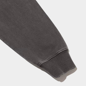 Haute qualité coton polaire hommes sweat manches longues goutte épaule surdimensionné pull demi fermeture éclair poches personnalisable hiver ensemble - Product Image 2