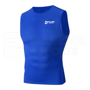 Professionnel personnalisé vêtements de course hommes Compression Fitness chemises débardeurs maigre t-shirts mâle Sport Gym porter chemise d'entraînement - Product Image 5