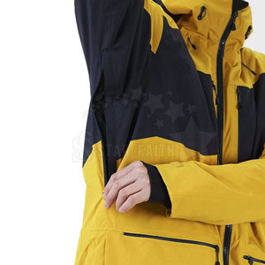 Veste de ski à capuche avec logo sur le devant, résistante au vent, respirante, écologique, unisexe, veste d'hiver pour la neige, protection extérieure - Product Image 3