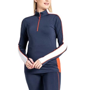 Hauts de sport de compression sur mesure de conception OEM produits de Offre Spéciale d'équitation pour femmes chemise équestre de spectacle à manches longues - Product Image 1