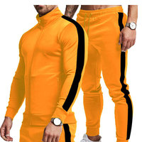 Survêtement de sport personnalisé de haute qualité pour hommes Excellent prix Vêtements de sport personnalisés Hiver décontracté Motif solide Ensemble de survêtements